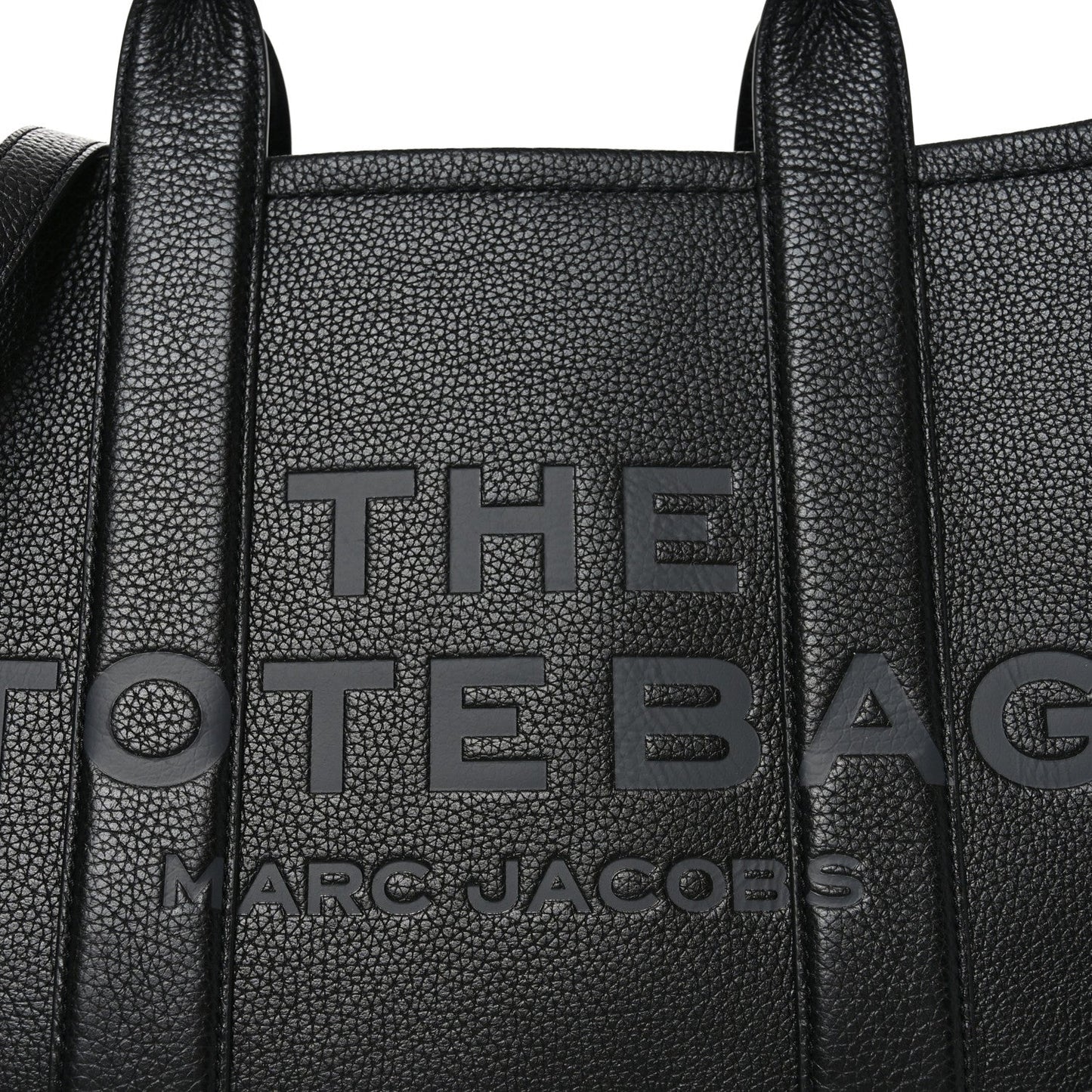 Grained Calfskin Medium The Tote Bag Black