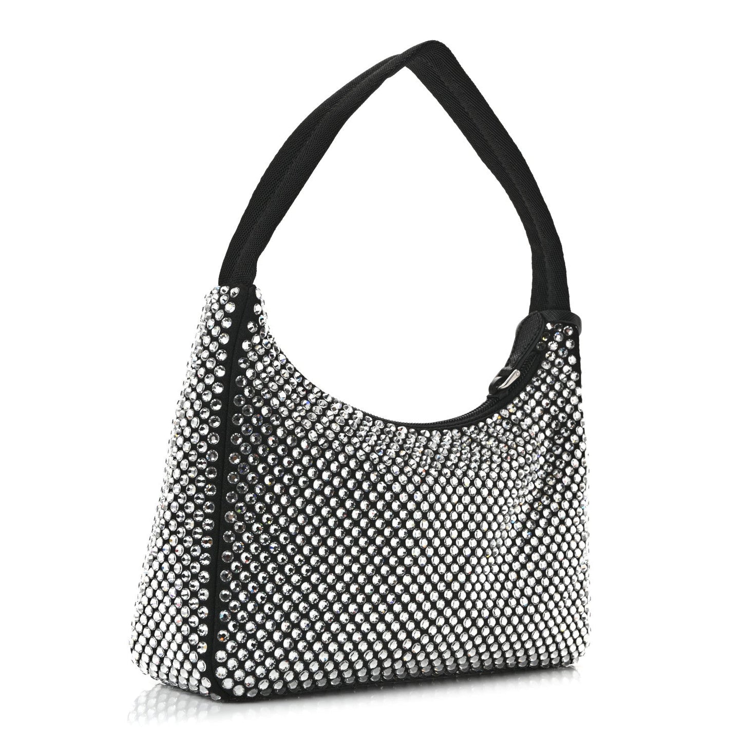 Satin Crystal Mini Re-Edition 2000 Bag Cristal