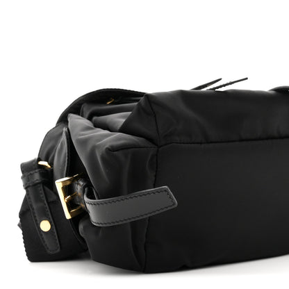 Re-Nylon Medium Explore Shoulder Bag Black