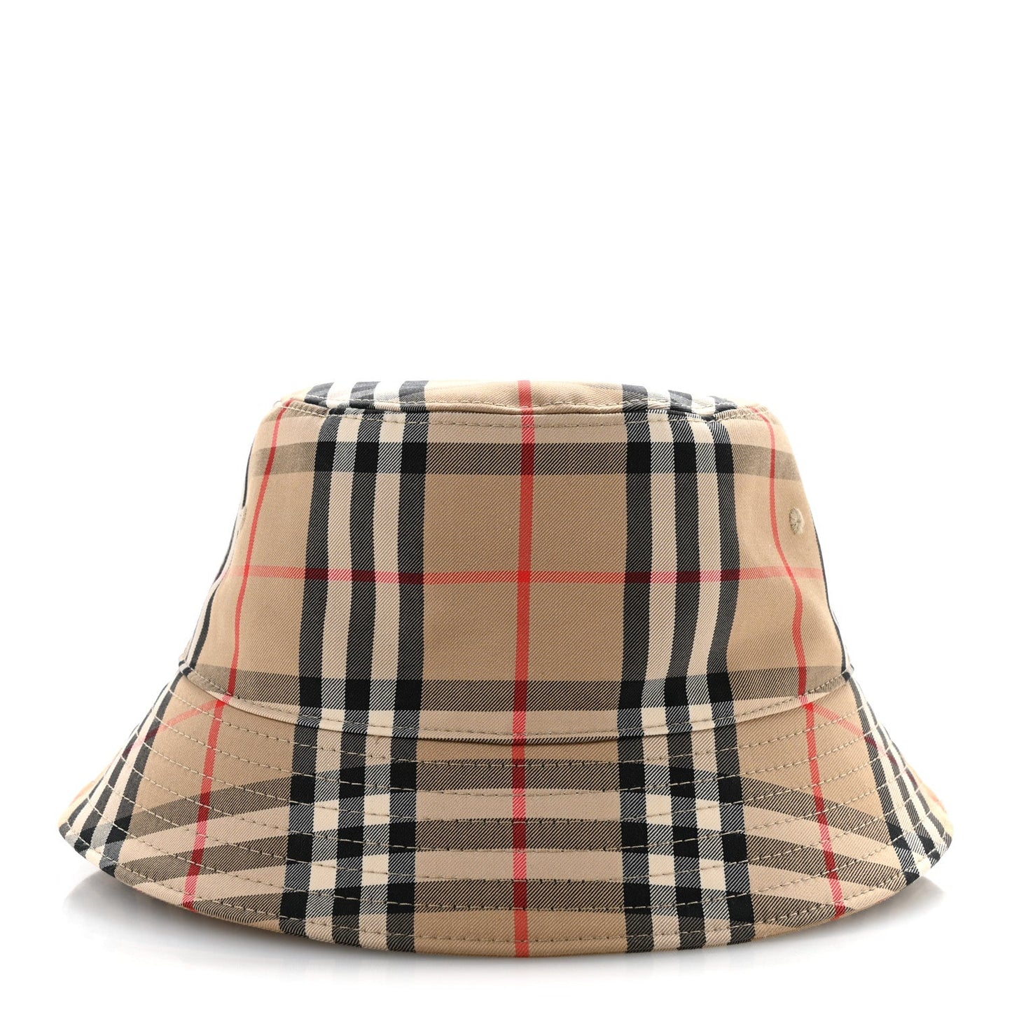 Technical Cotton Vintage Check Bucket Hat S Archive Beige