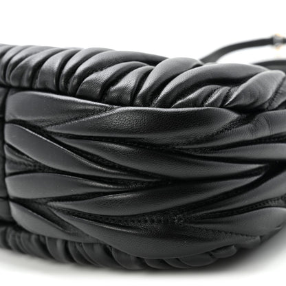 Nappa Matelasse Mini Wander Hobo Black