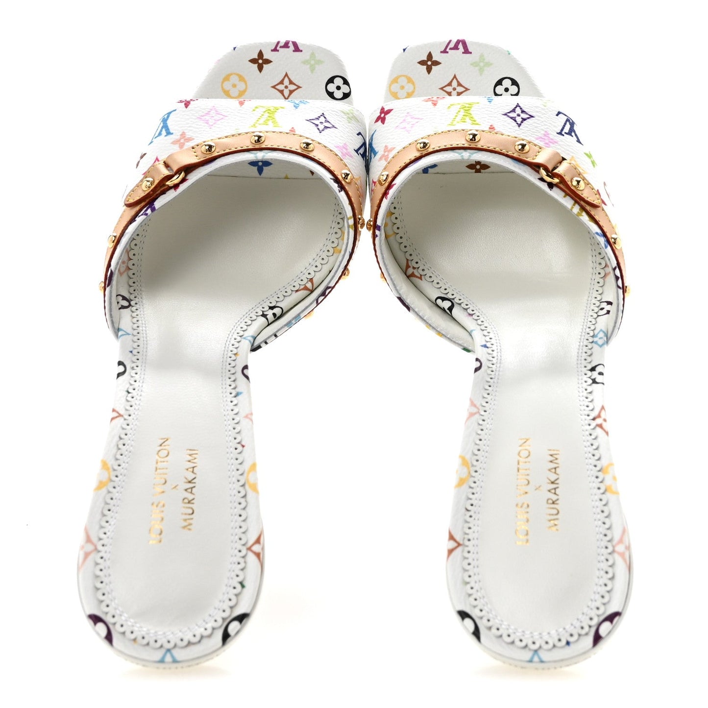LV X TM Monogram Multicolor 6AM Mules 39 White