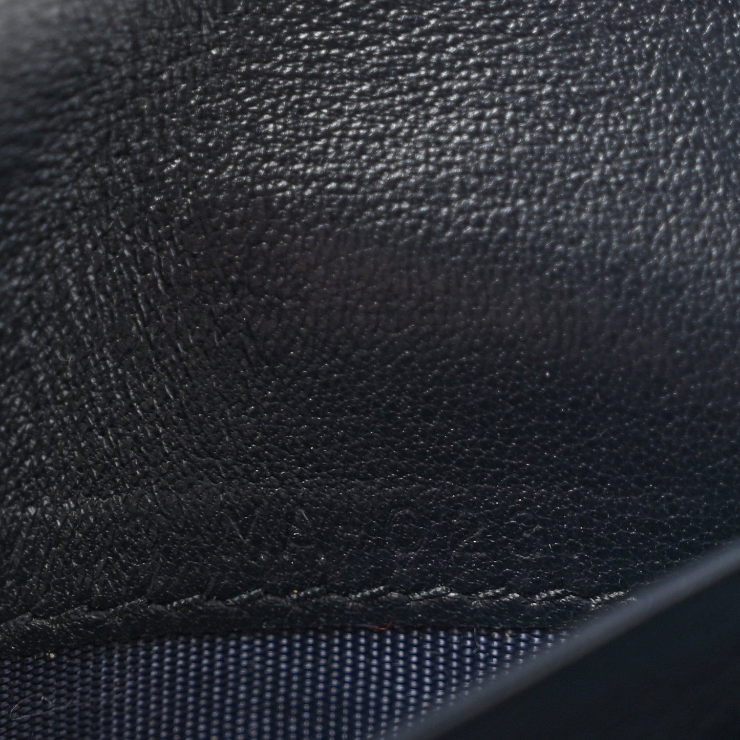 Oblique Saddle Card Holder Blue