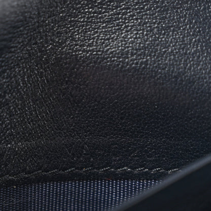 Oblique Saddle Card Holder Blue