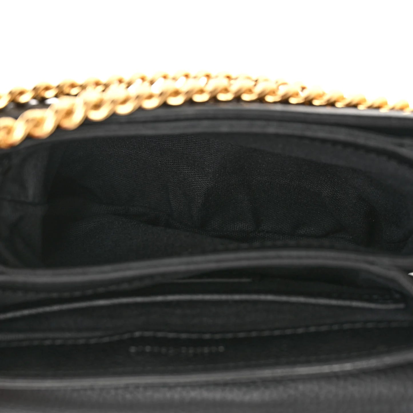 Alexander McQueen Calfskin Small Twin Skull Chain Crossbody Black