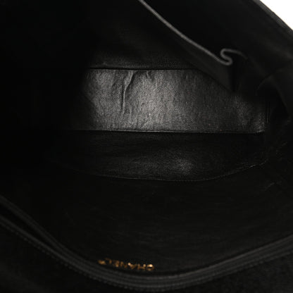 Caviar Quilted Single Flap Black