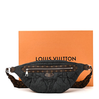 Econyl Monogram LV Ski High Rise Bumbag Black Jeans