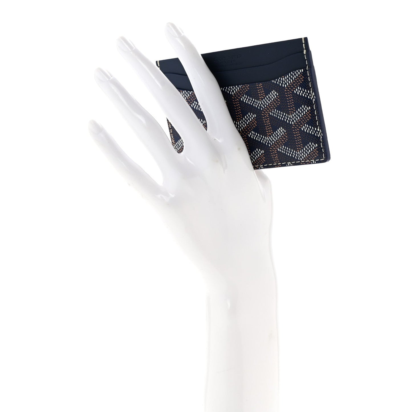 Goyardine Saint Sulpice Card Holder Navy