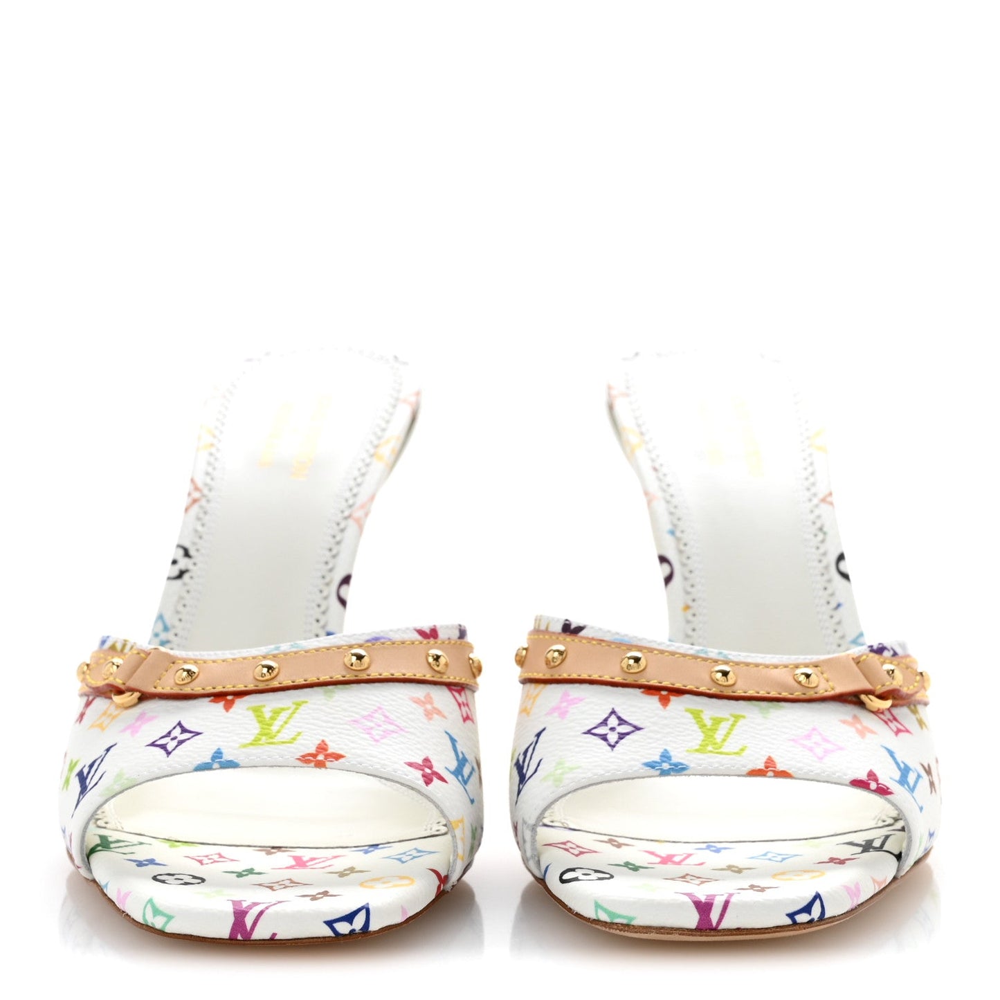 LV X TM Monogram Multicolor 6AM Mules 39 White