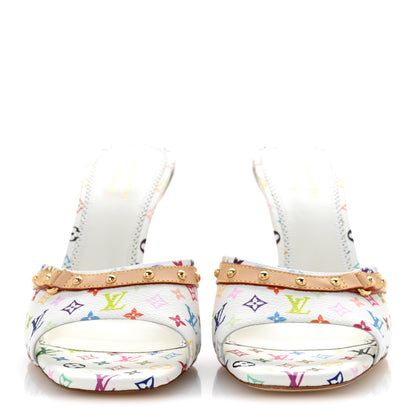 LV X TM Monogram Multicolor 6AM Mules 39 White