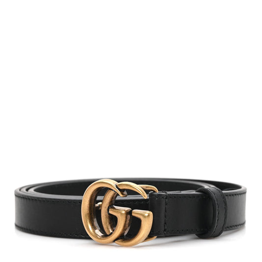 Calfskin Double G 20mm Belt 95 38 Black