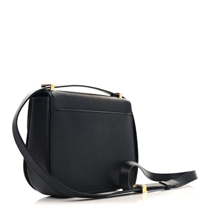 Calfskin Double Gancini Crossbody Black