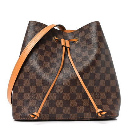 Damier Ebene Neonoe MM Safran