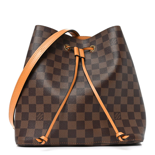 Damier Ebene Neonoe MM Safran