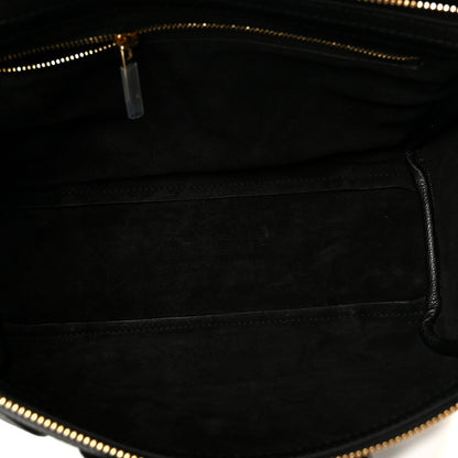 Grained Calfskin Little New Luggage Black