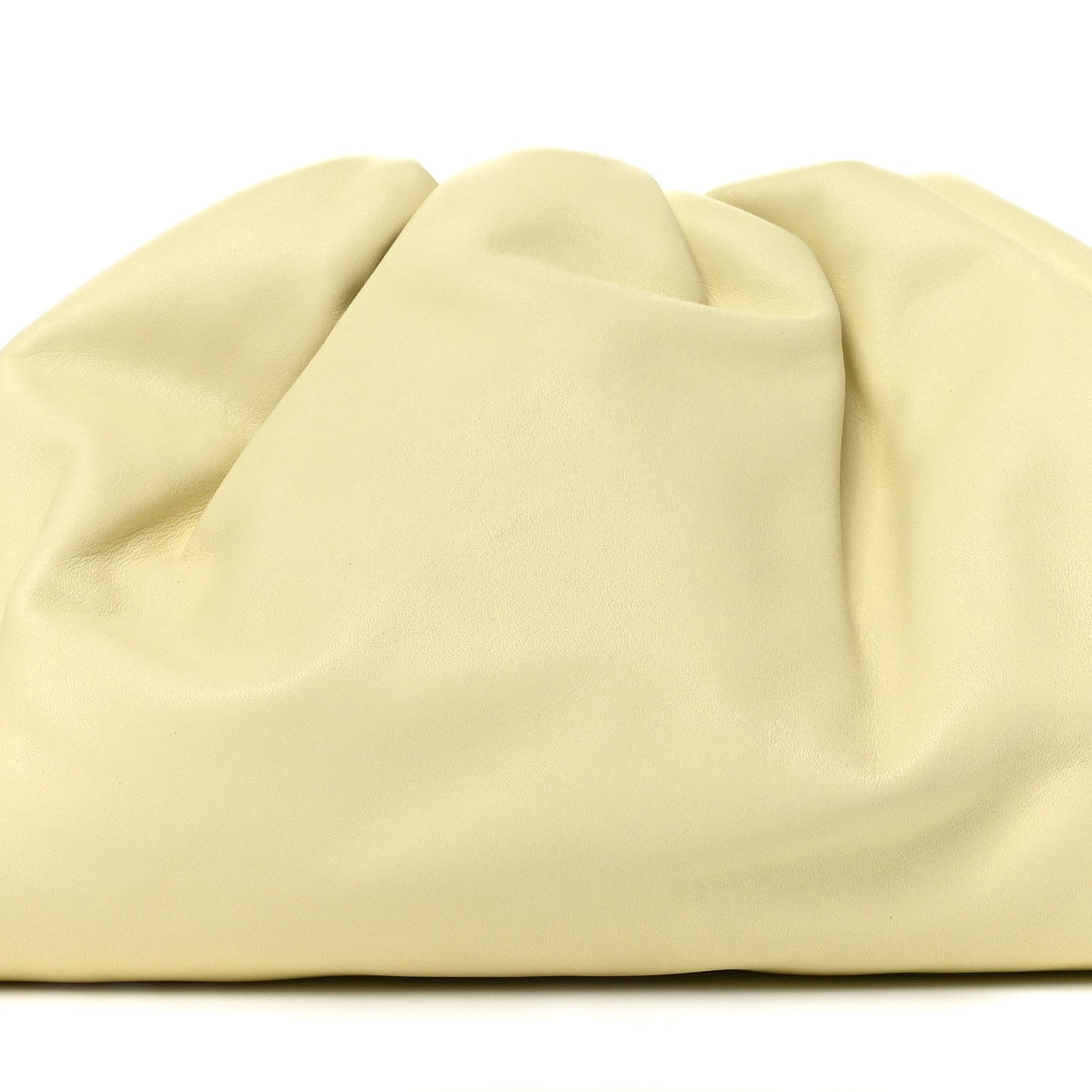 Smooth Butter Calf The Pouch Oversized Clutch Ice Cream