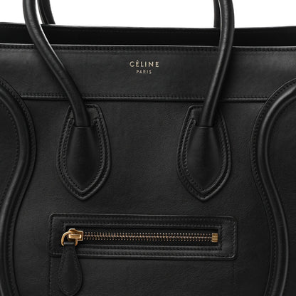 Smooth Calfskin Micro Luggage Black