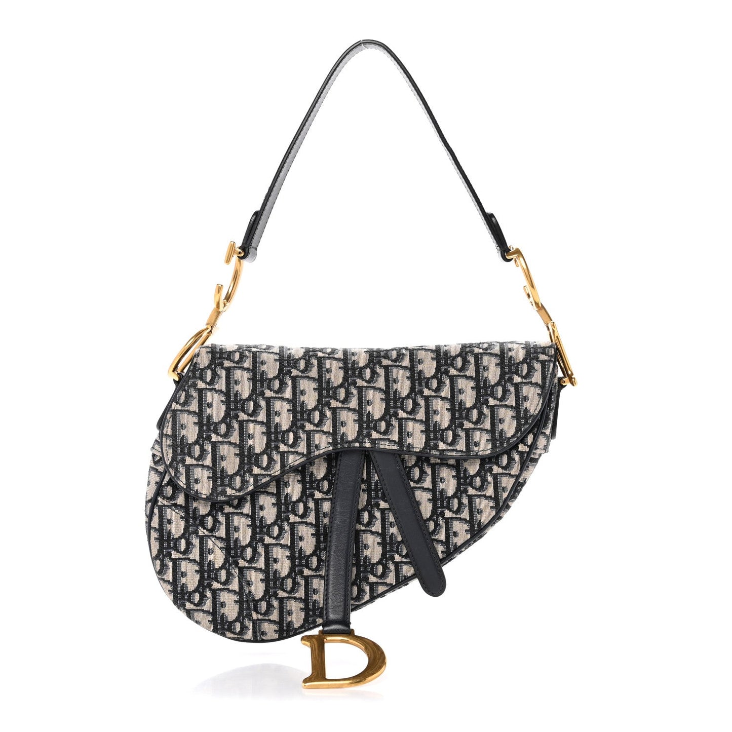 Oblique Saddle Bag Blue
