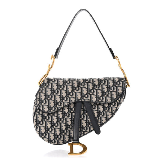 Oblique Saddle Bag Blue