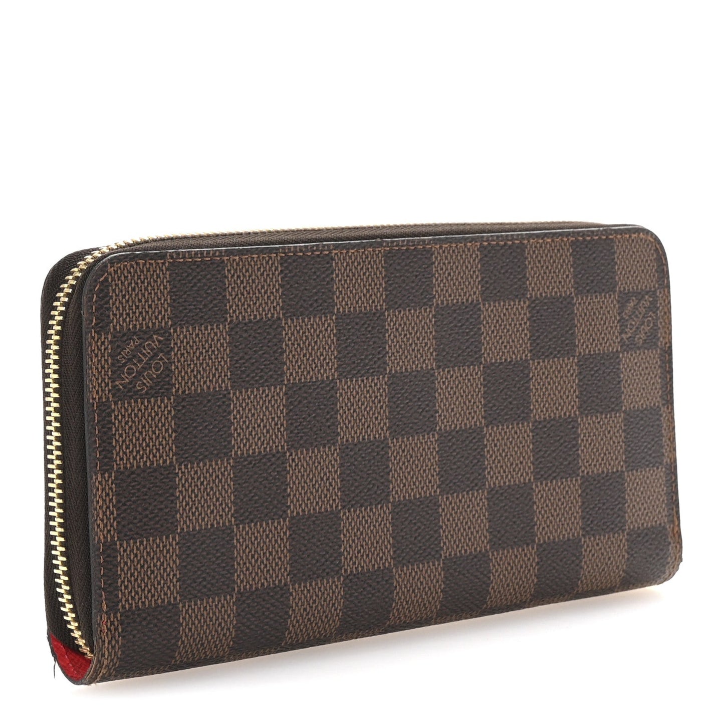Damier Ebene 2016 Christmas Animation Zippy Wallet Rouge