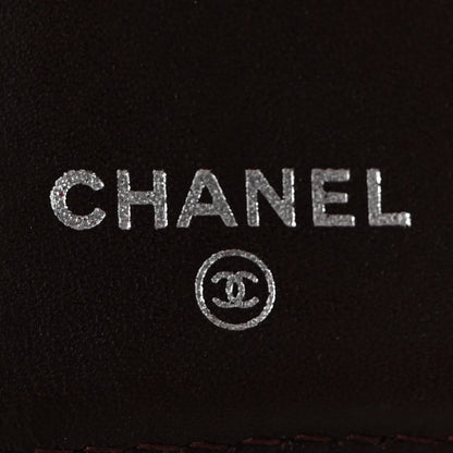 Caviar Quilted Large Flap Wallet Burgundy