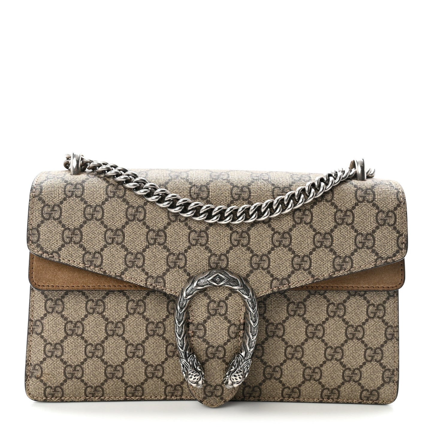 GG Supreme Monogram Small Dionysus Shoulder Bag Taupe