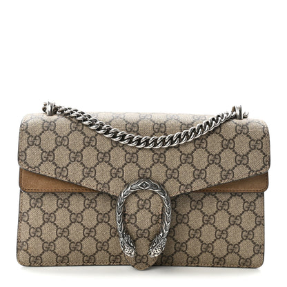 GG Supreme Monogram Small Dionysus Shoulder Bag Taupe