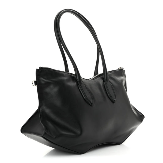 Alexander McQueen Calfskin The Manta Bag Black