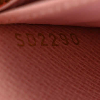 Damier Azur Zippy Wallet Rose Ballerine