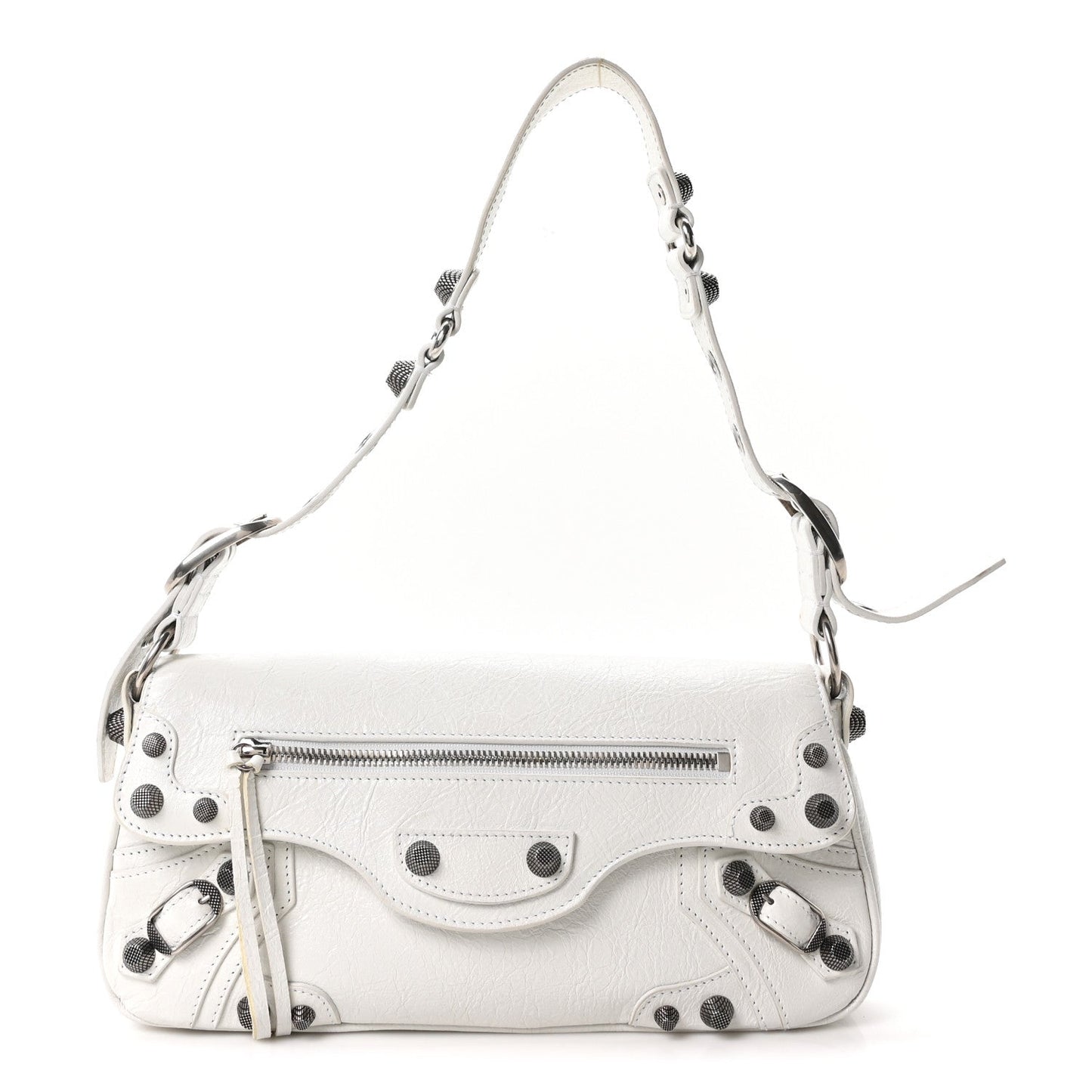 Agneau Arena Small Le Cagole Sling Bag Optic White