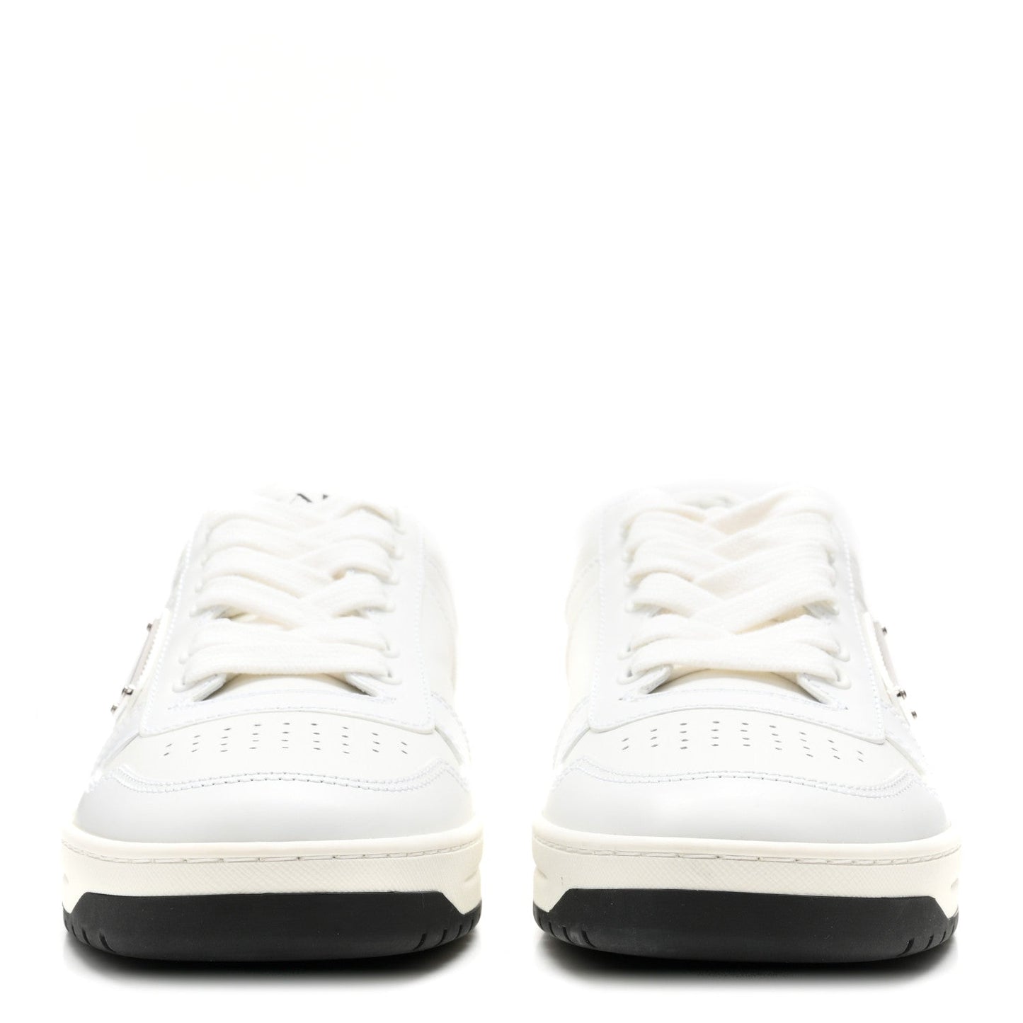 Vitello Rois Triangle Womens Downtown Low Top 30mm Sneakers 38.5 White Black