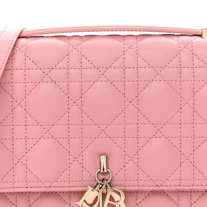 Lambskin Cannage Miss Dior Top Handle Bag Pink