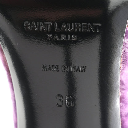 Velvet Baliqua 105 Mule Sandals 36 Malva