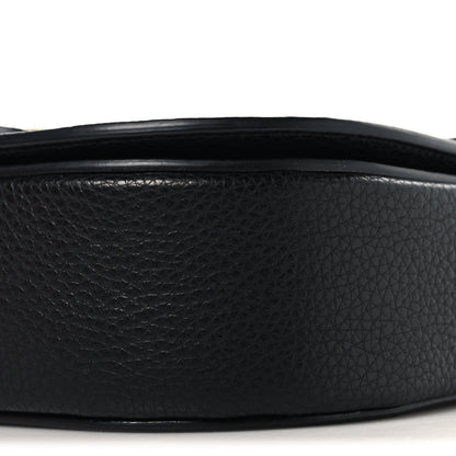 Calfskin Double Gancini Crossbody Black