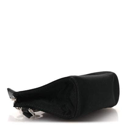Tessuto Nylon Triangle Mini Key Chain Pouch Black