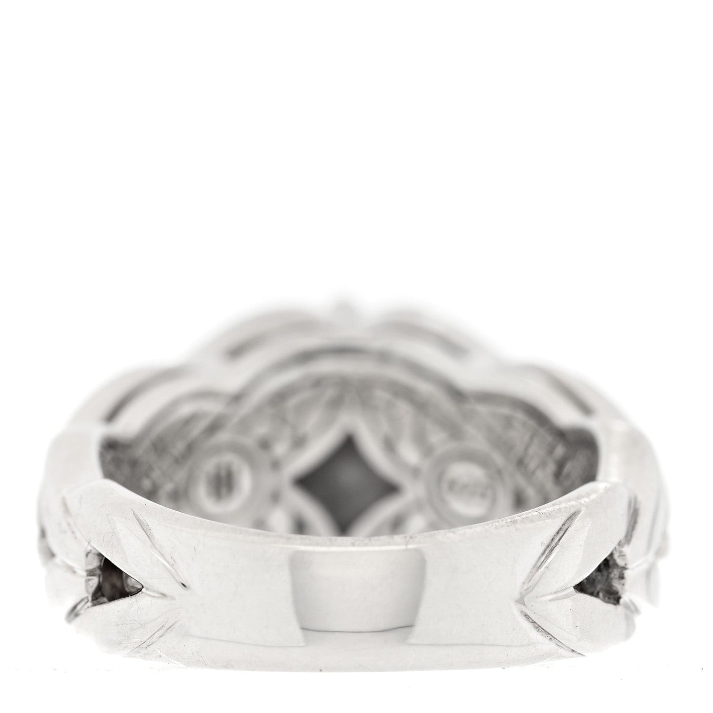 JONH HARDY Sterling Silver Diamond Gray Sapphire Modern Chain Magic Cut Ring 54 7