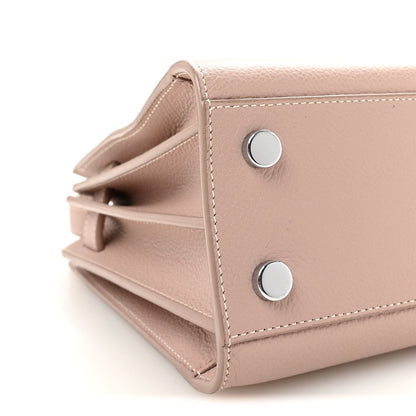 Grained Calfskin Nano Sac De Jour Antique Rose