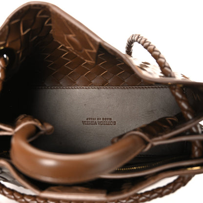 Nappa Intrecciato Small Andiamo Shoulder Bag Nocciola