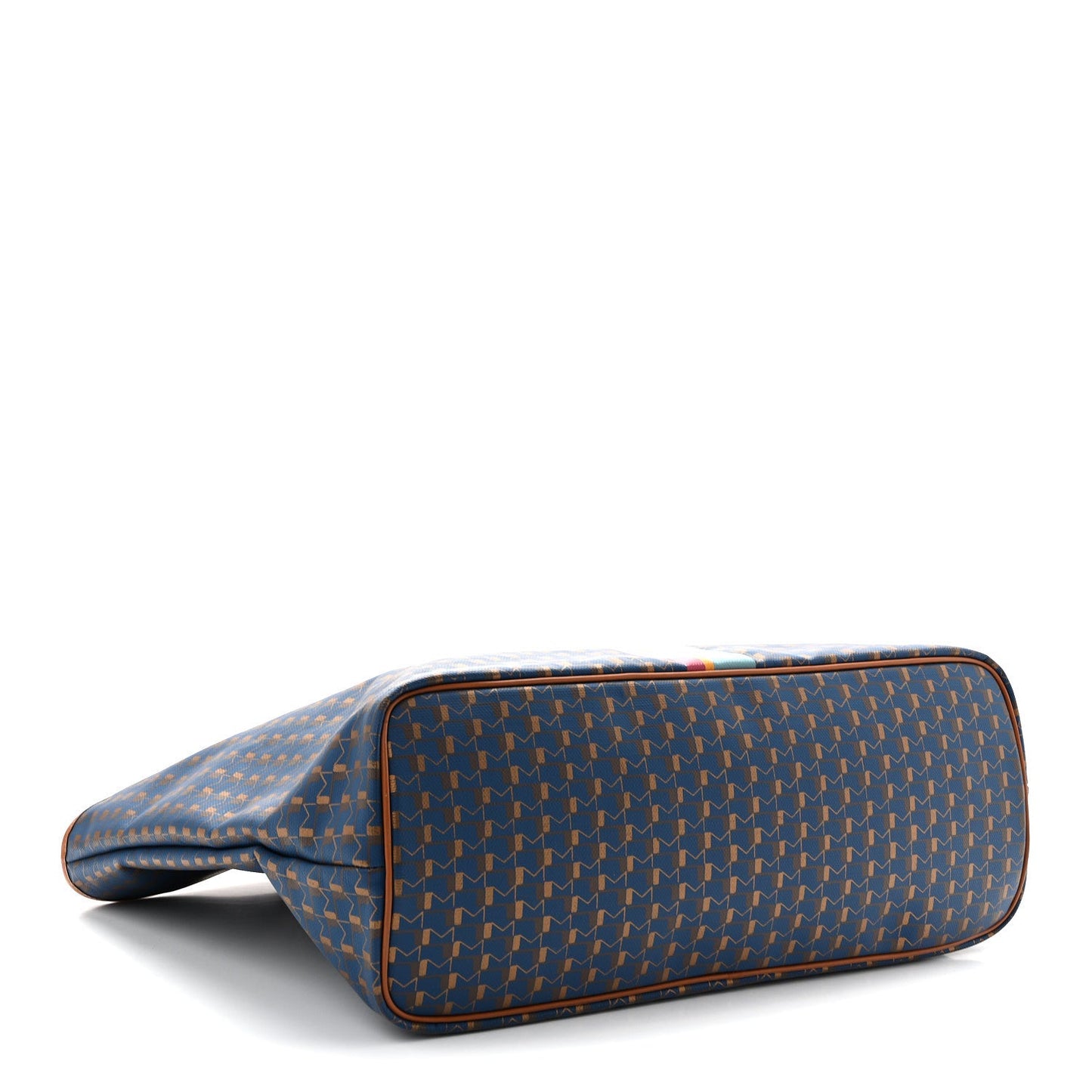 Canvas 1920 Calfskin Oh! Tote Ruban GM Indigo Bronze Cognac