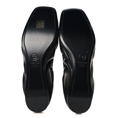 Lambskin CC Turnlock Ballerina Flats 39.5 Black
