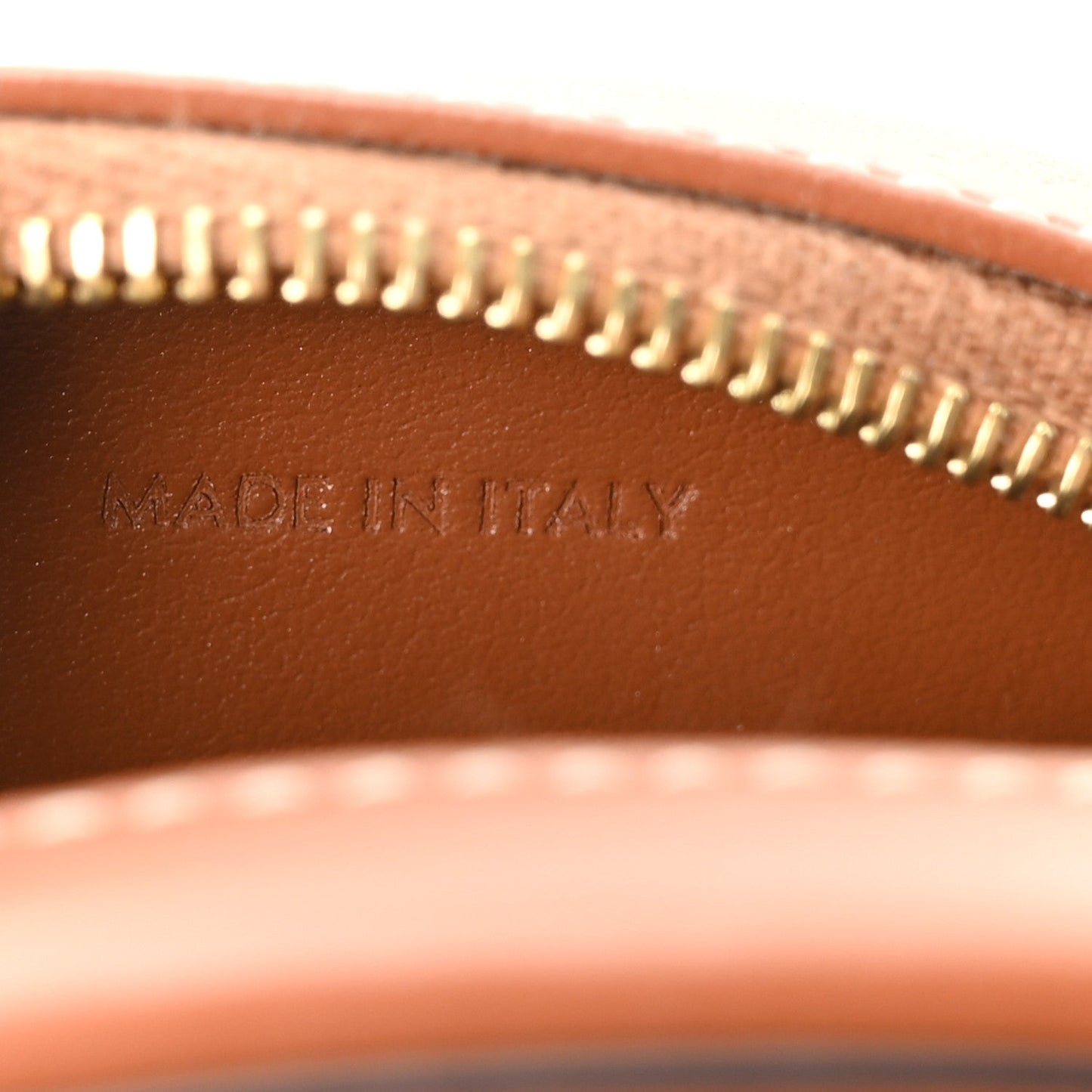 Smooth Calfskin Cuir Small Triomphe Oval Crossbody Purse Tan