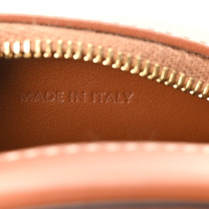 Smooth Calfskin Cuir Small Triomphe Oval Crossbody Purse Tan