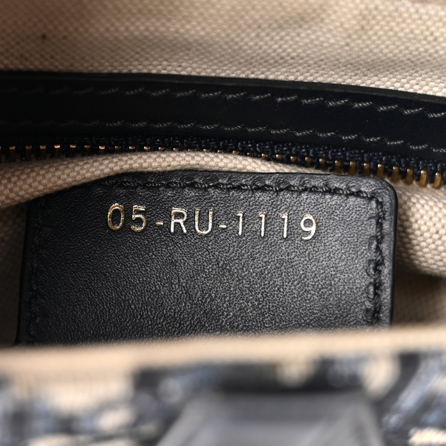 Oblique Saddle Bag Blue