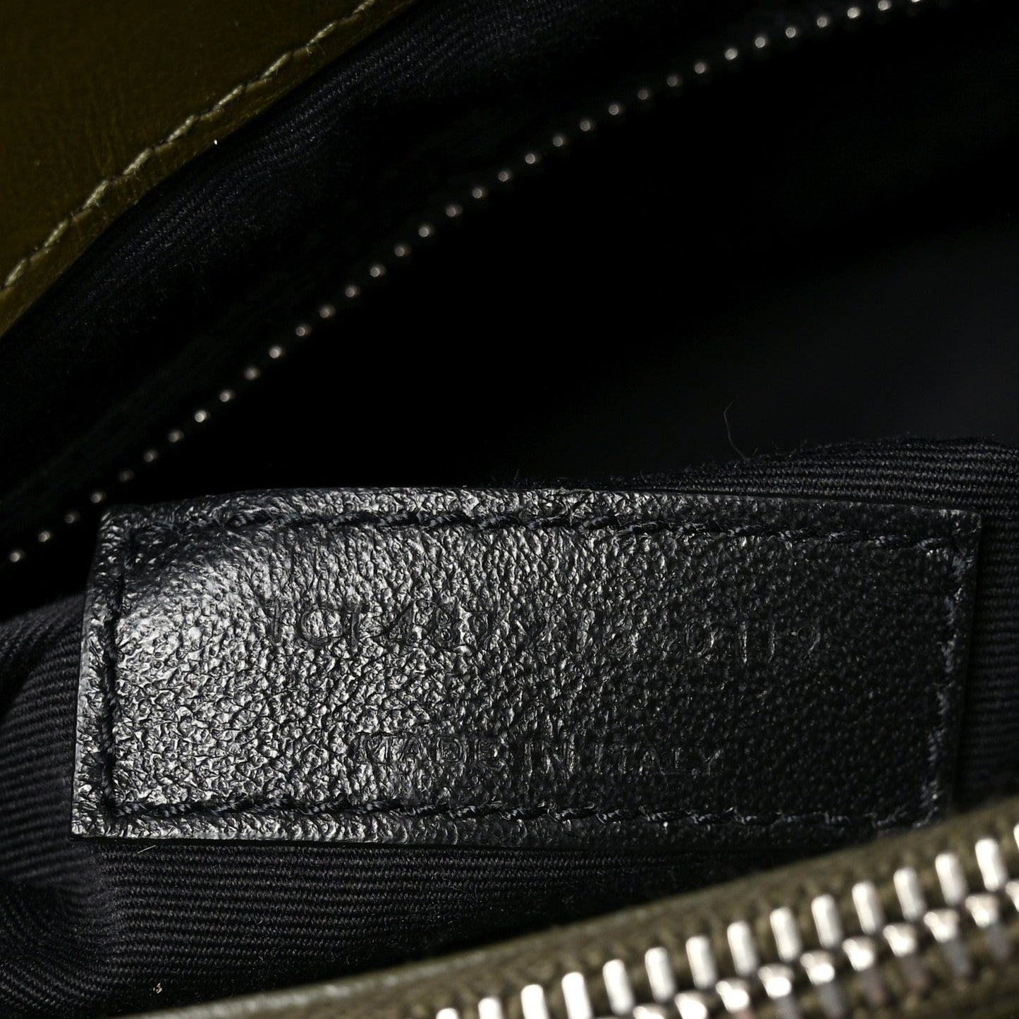 Calfskin Y Quilted Monogram Medium Loulou Chain Satchel Military Olive