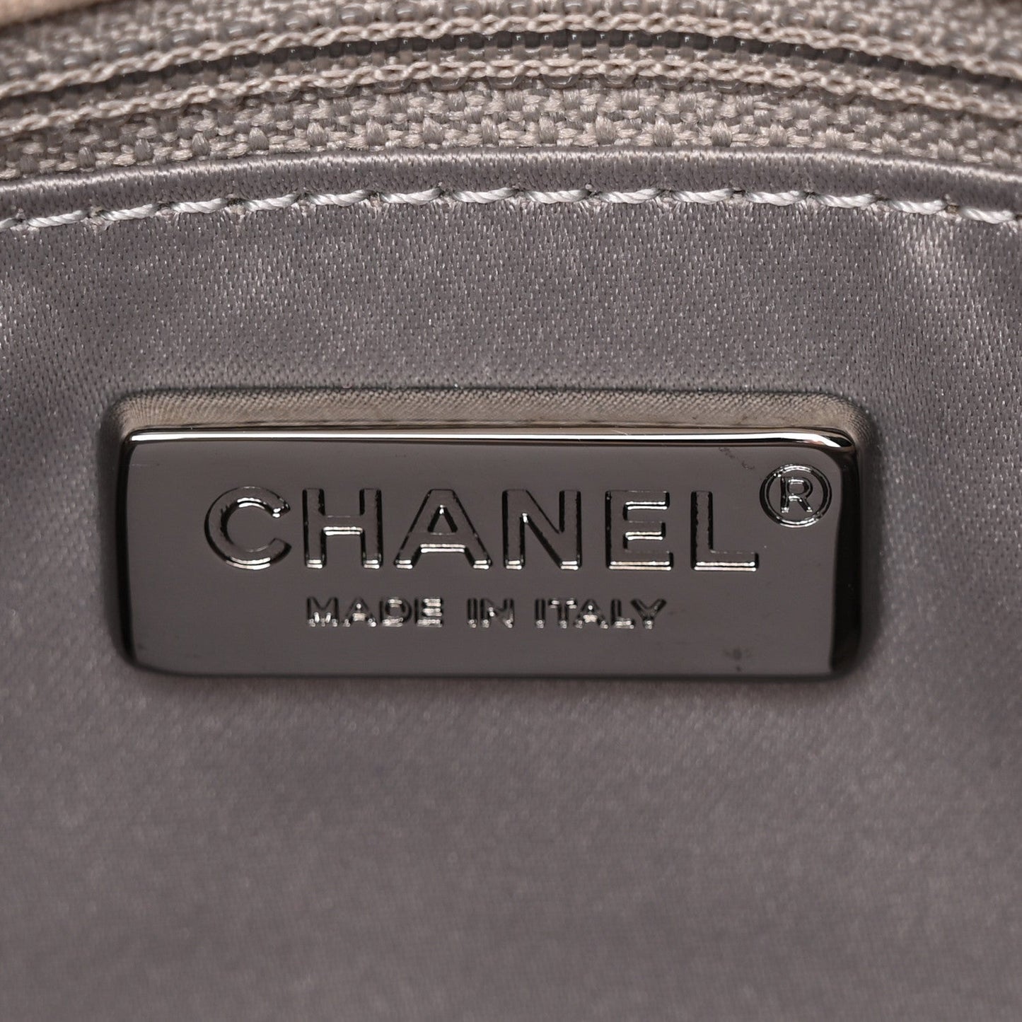 Suede Calfskin Crystal Mini Flap Silver