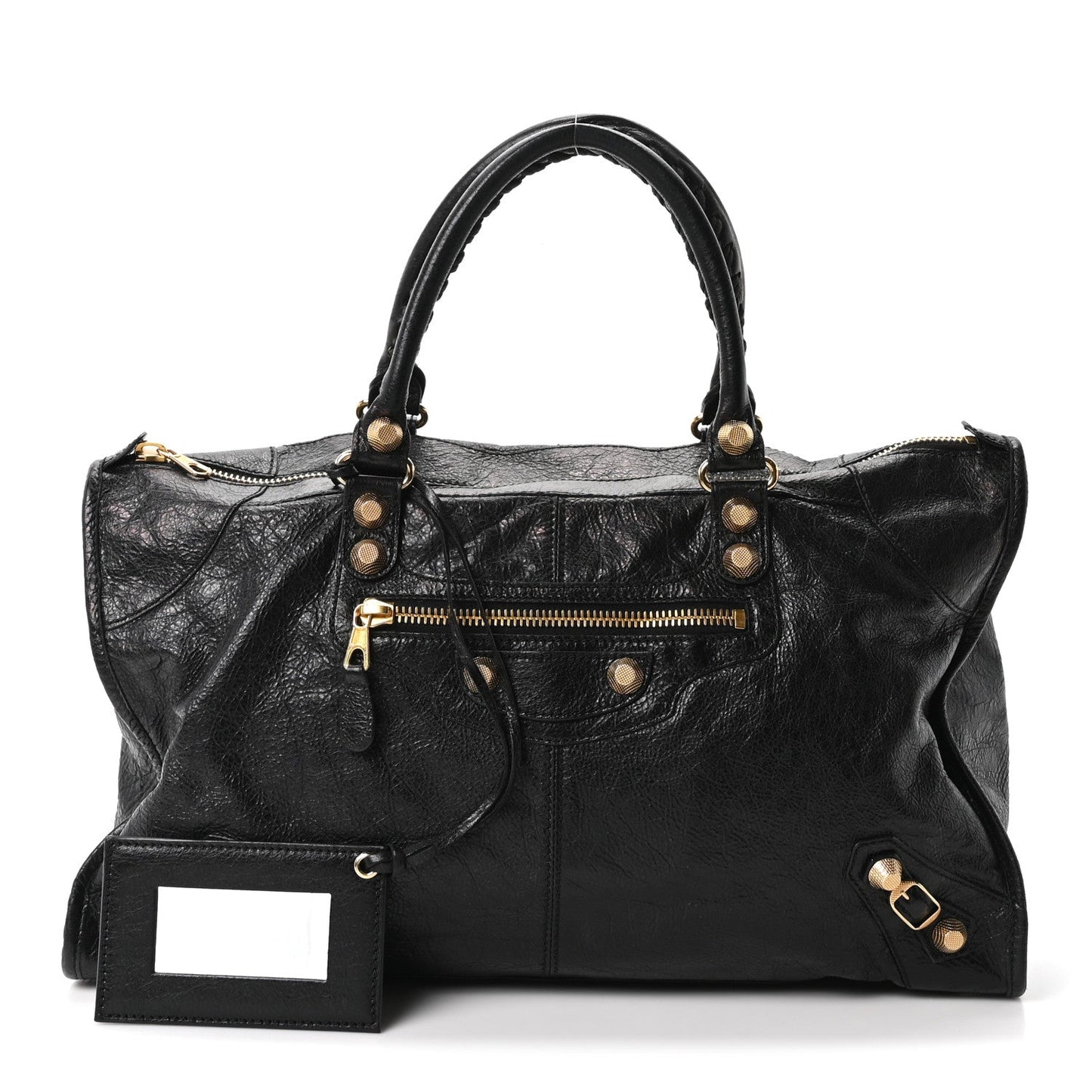 Agneau Giant 12 Gold Hardware Work Black