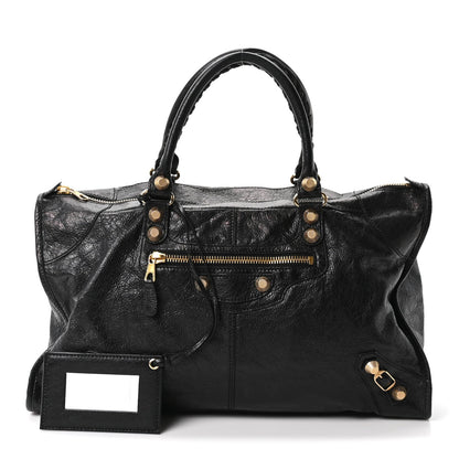 Agneau Giant 12 Gold Hardware Work Black