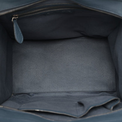 Drummed Calfskin Mini Luggage Slate