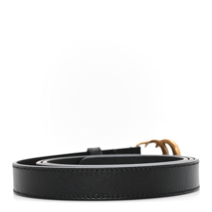 Calfskin Double G 20mm Belt 95 38 Black