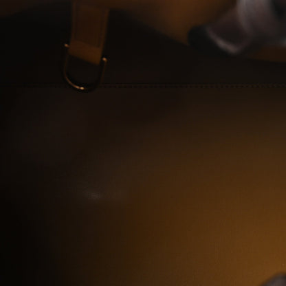 Calfskin Small Hug Bag Testa Di Moro Burnt Ocra